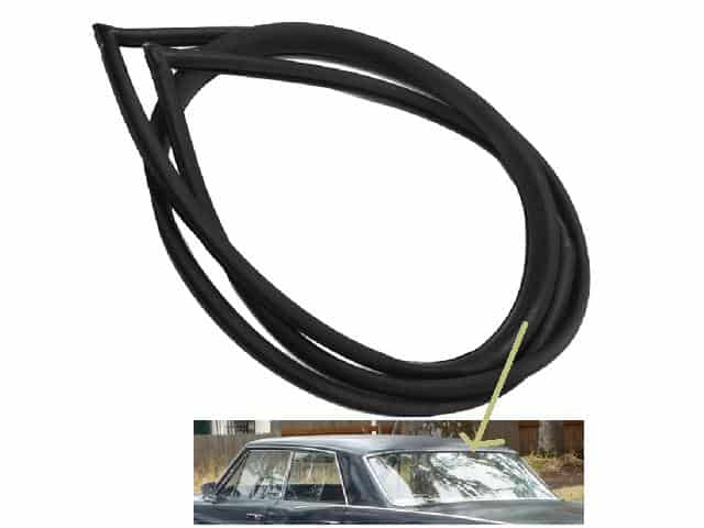 63-64 Full Size Pillarless Sedan: Window Seal 4 door - Rear